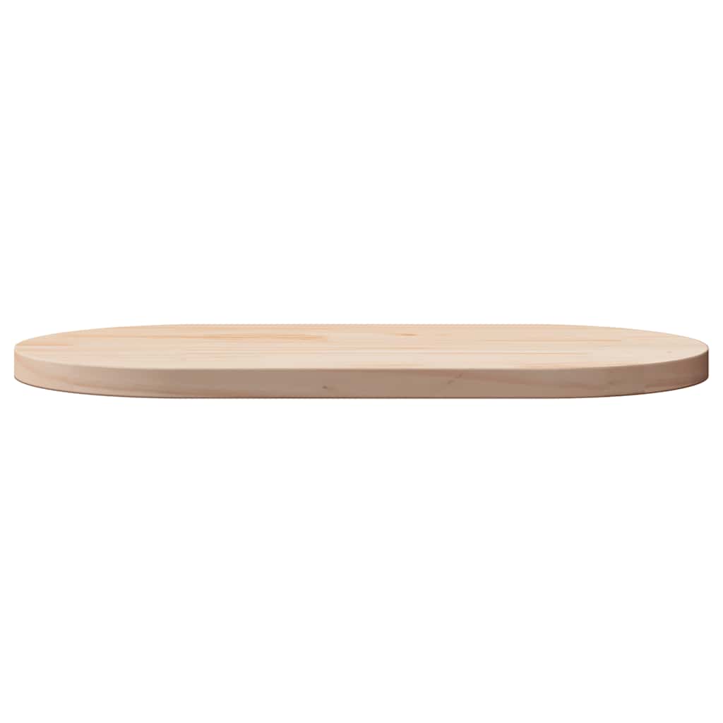 Tischplatte 60x30x2,5 cm Massivholz Kiefer Oval