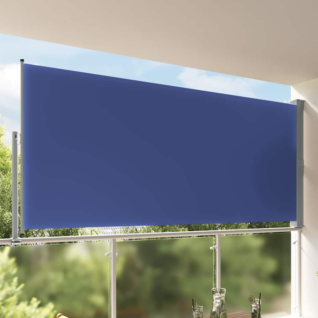 Seitenmarkise 60 x 300 cm 100% Polyester Eisen Stahl