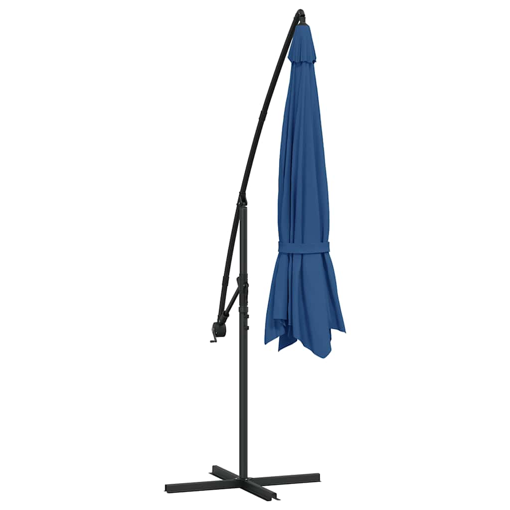 Ampelschirm mit Aluminium-Mast 350 cm Taupe