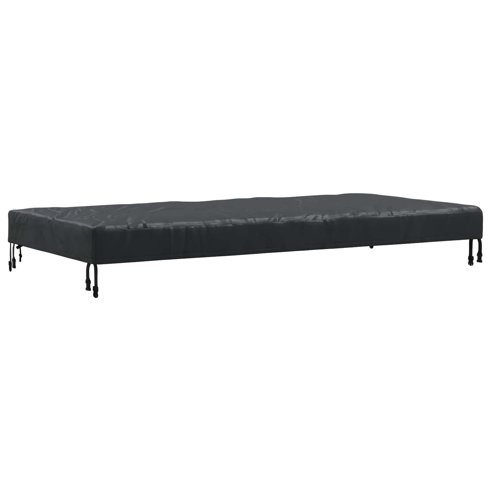 Tischdecken Uni Schwarz 122 x 72 x 15 cm Stoff