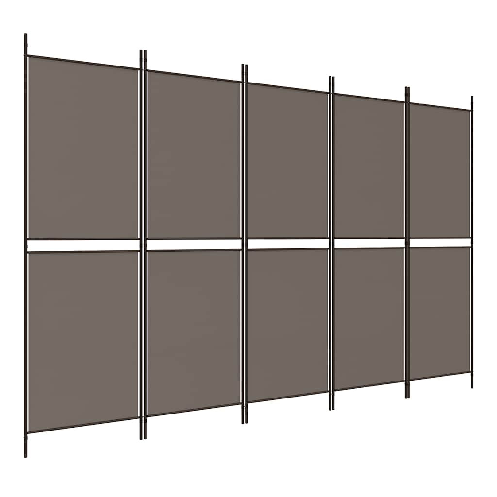 3-teiliger Raumteiler Beige 150 x 180 cm Stoff