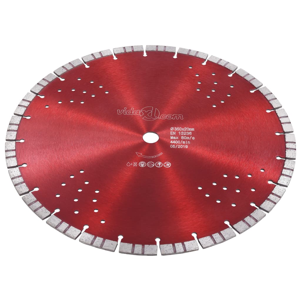 Diamant-Trennscheibe mit Turbo und Löchern Stahl 300 mm