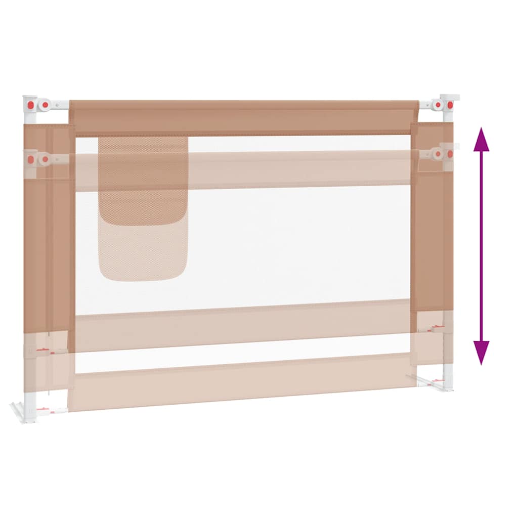 Kleinkind-Bettschutzgitter Grün 90x25 cm Stoff