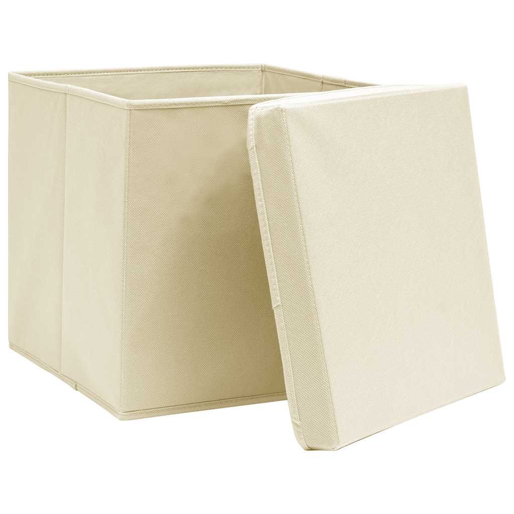 Aufbewahrungsboxen 4 Stk. Blau 32x32x32 cm Stoff
