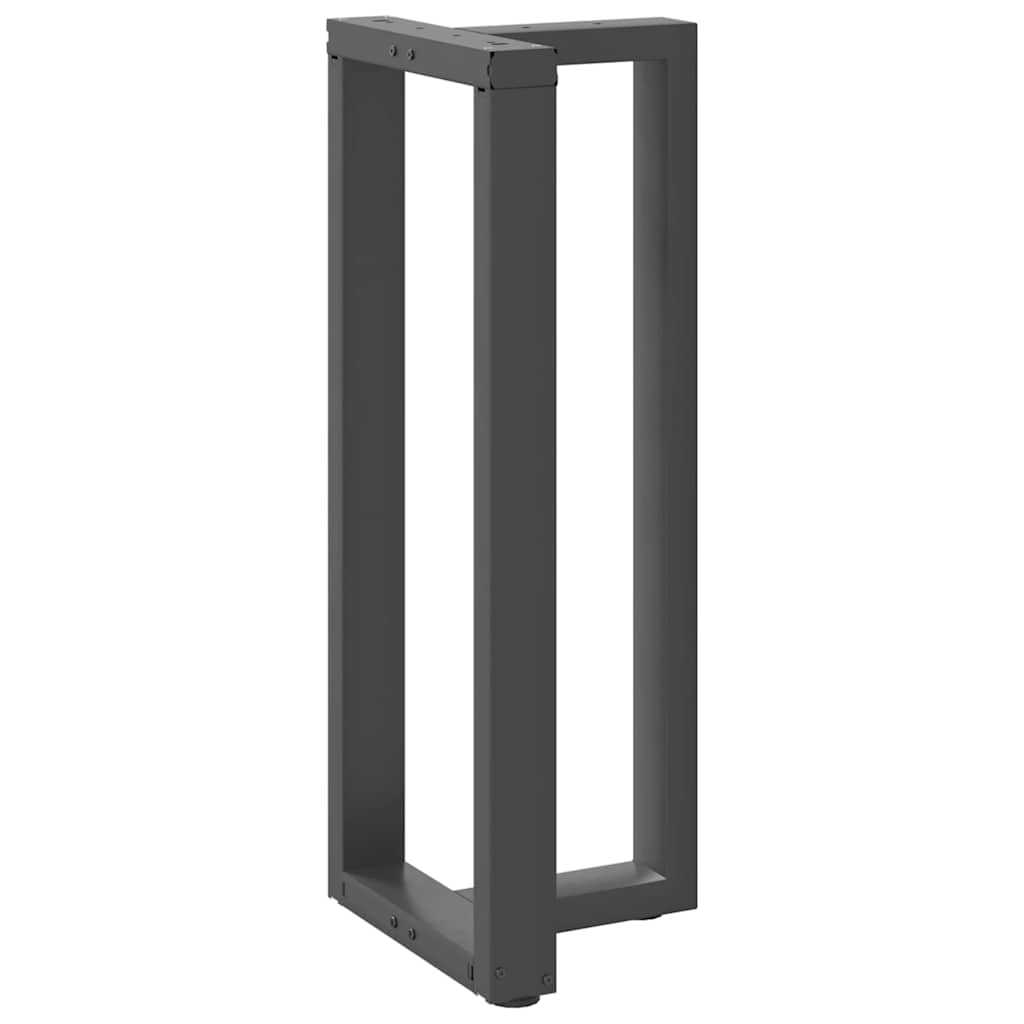 Couchtischbeine T-Form 2 Stk. Schwarz 30x25x(30-31) cm Stahl