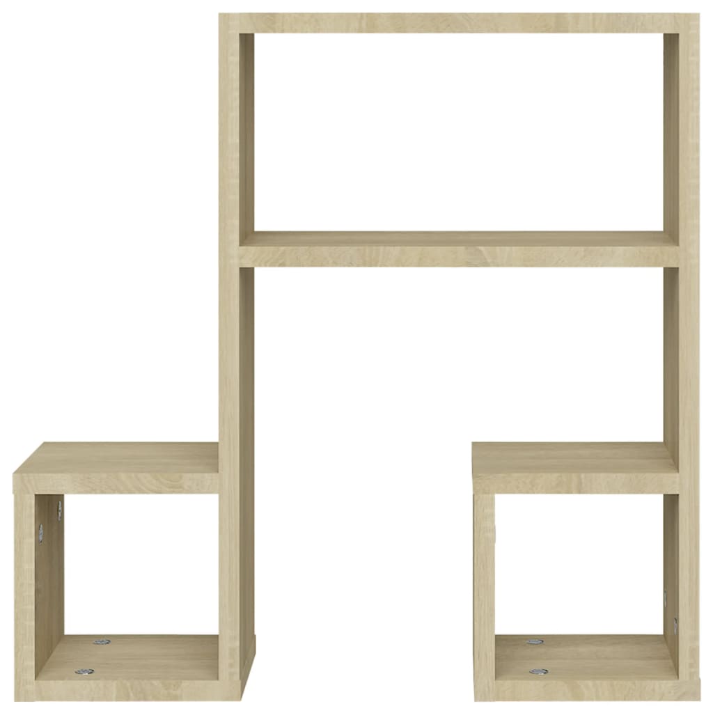 Wandregale 2 Stk. Weiß 50x15x50 cm Holzwerkstoff