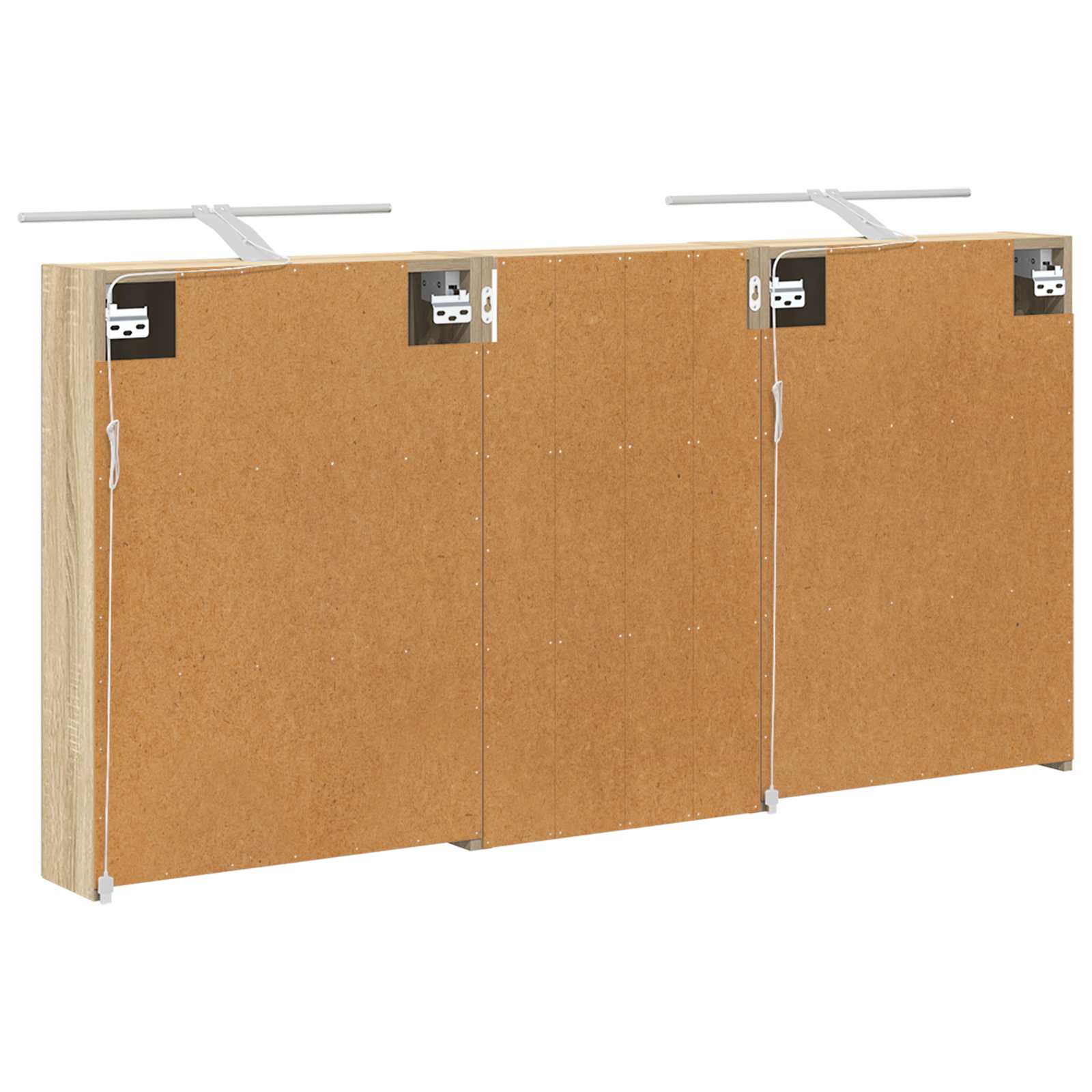 Badezimmerschrank-Set 3 pcs 80 x 10,5 x 50 cm Holzwerkstoff