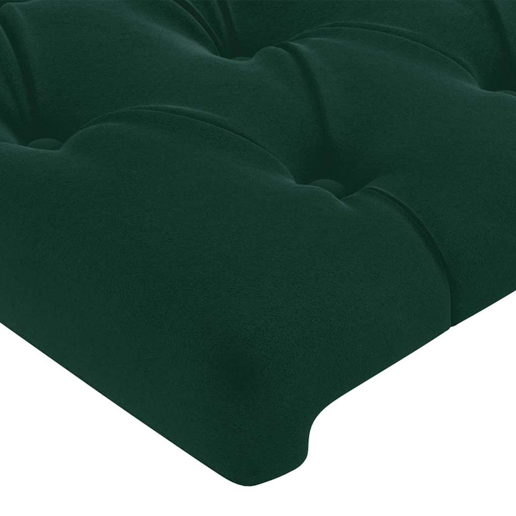 Kopfteil mit Ohren Dunkelblau 93x16x78/88 cm Samt