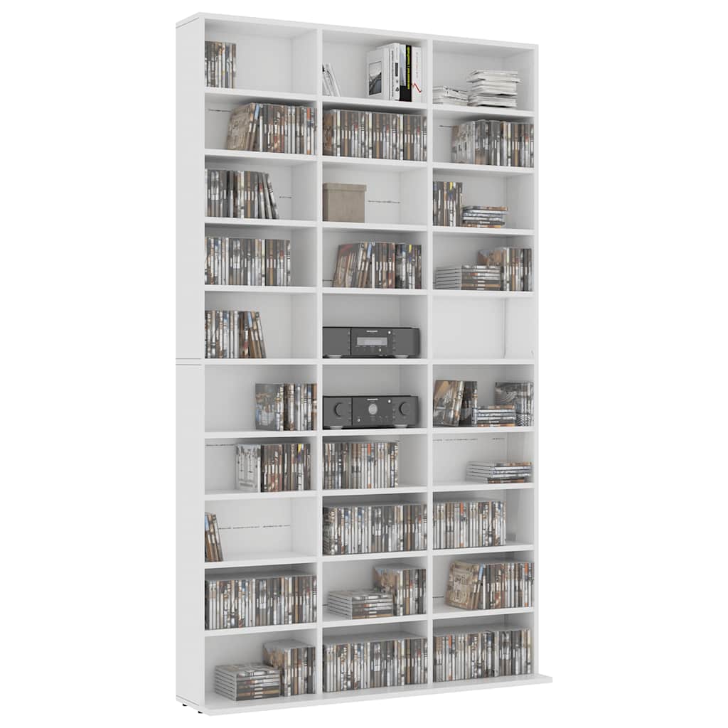 CD Regal Schwarz Eichen-Optik 101 x 23 x 177,5 cm Holzwerkstoff