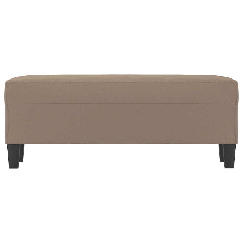 Sitzbank Hellgrau 70x35x41 cm Mikrofasergewebe