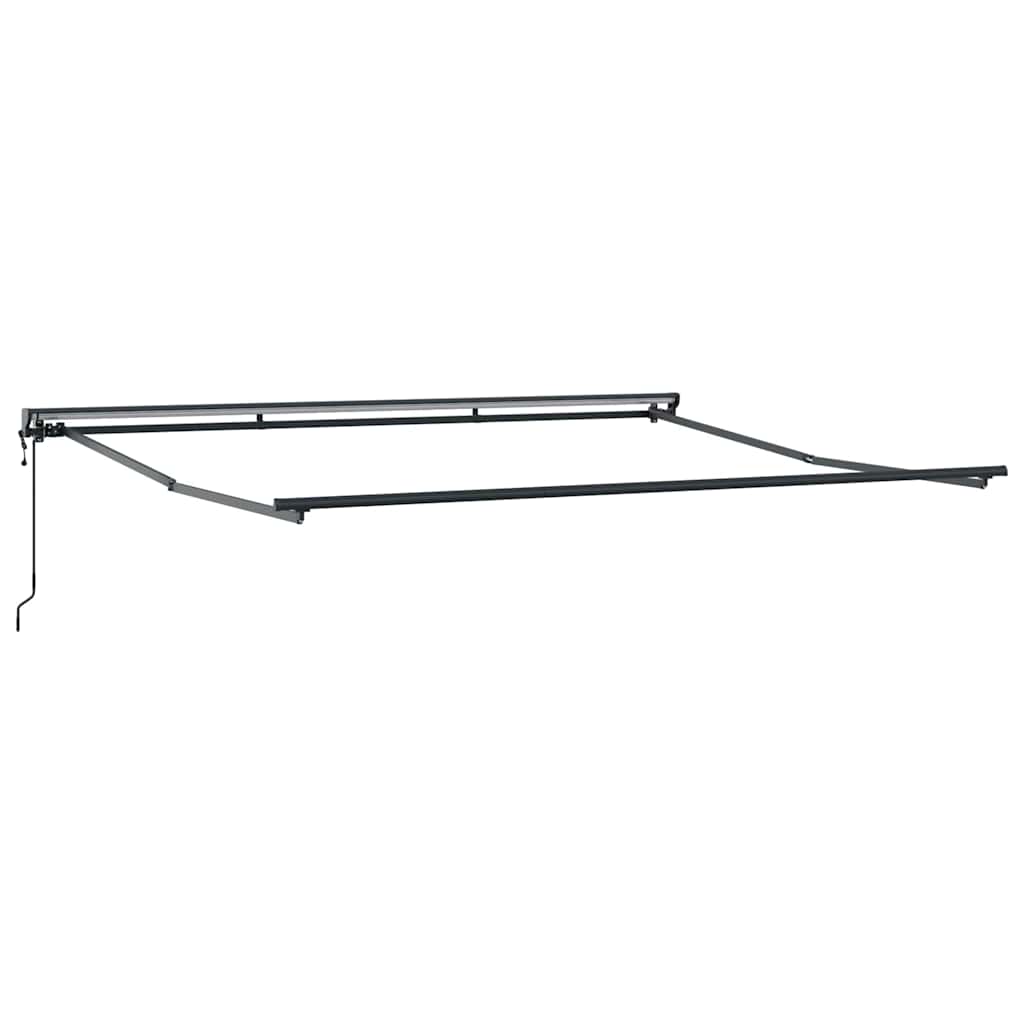 Markisenrahmen Verstellbar Weiß 2,5 x 2 m Stahl