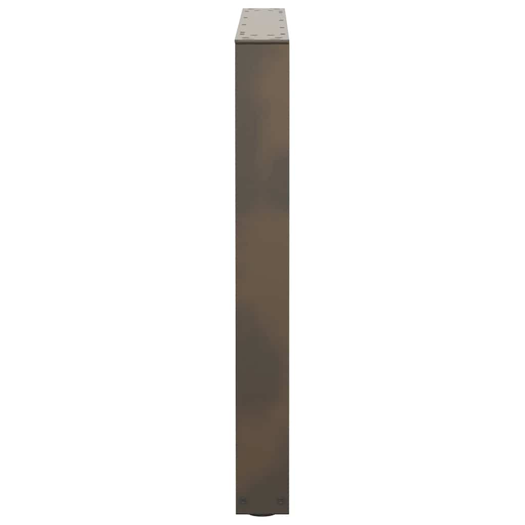 Couchtischbeine V-Form 2 Stück Schwarz 30x(30-31,3) cm Stahl