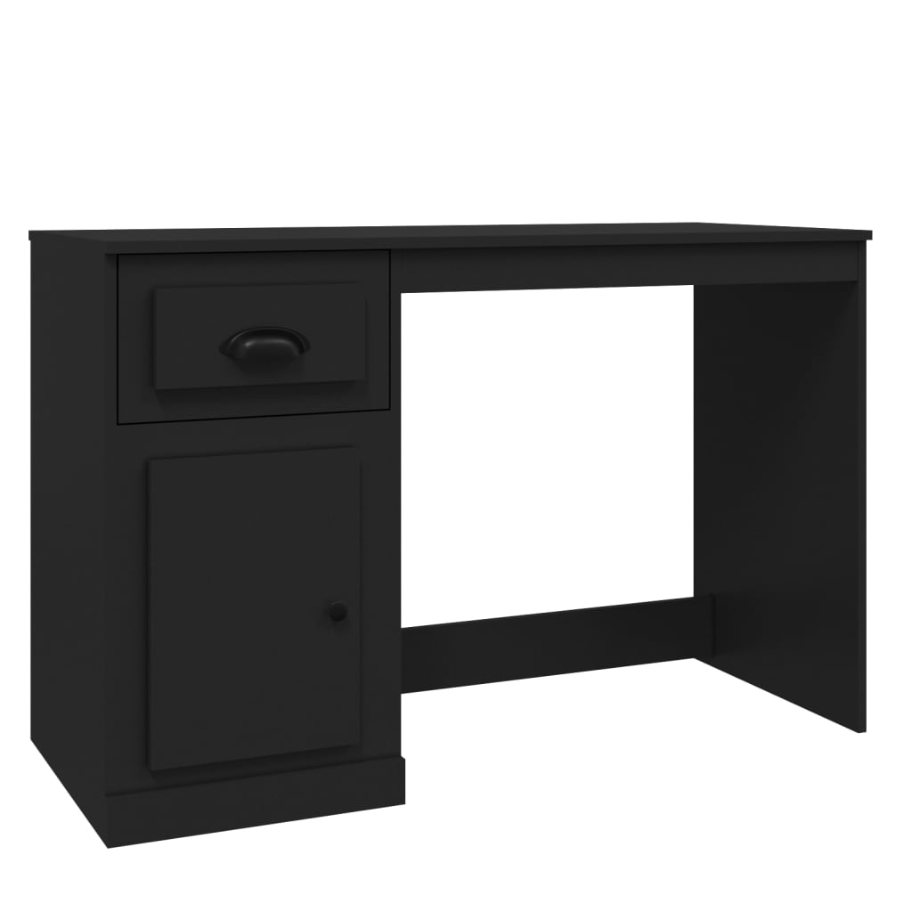 Schreibtisch mit Schublade Weiß 115x50x75 cm Holzwerkstoff