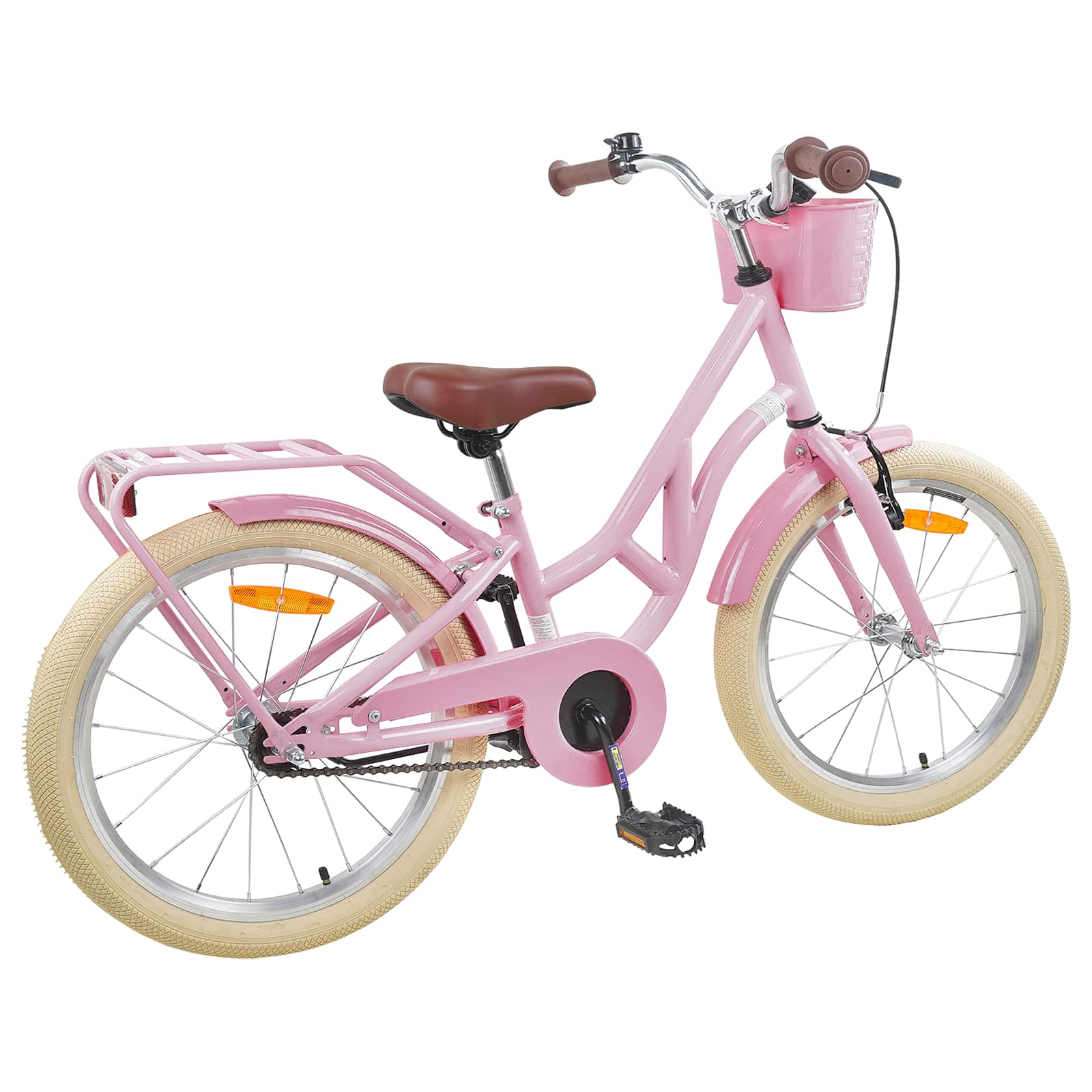 Kinderfahrrad 20 Zoll für 6-11 Jahre alt Schwarz