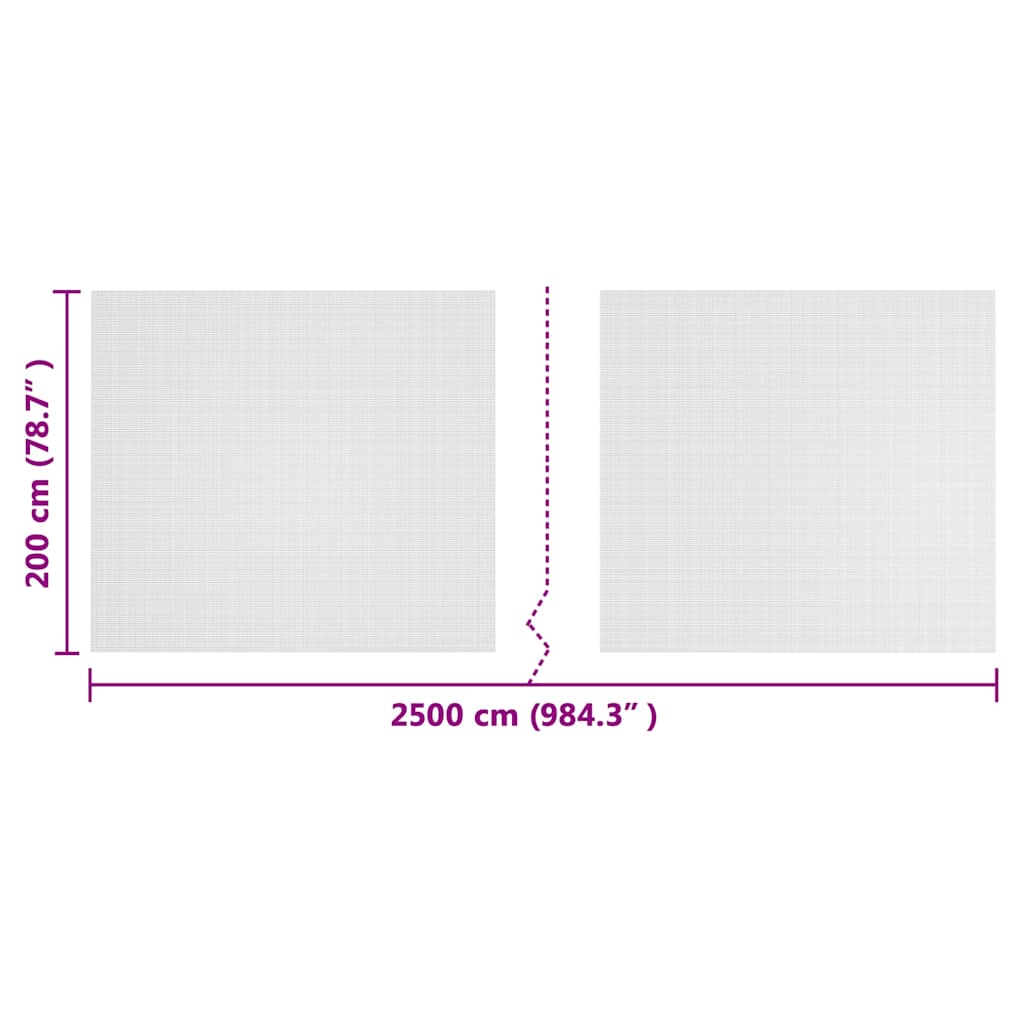 Insektennetz Weiß 2 x 5 m Polyethylen