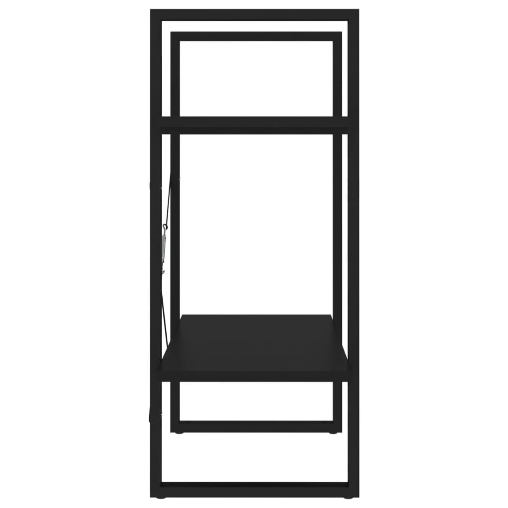 Bücherregal 2 Fächer Weiß 60x30x70 cm Holzwerkstoff