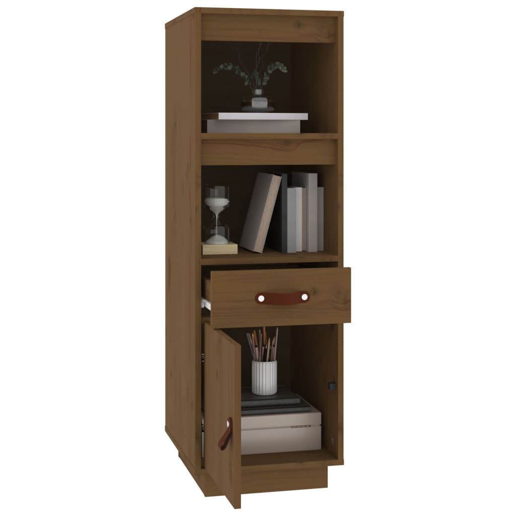 Highboard 34x40x108,5 cm Massivholz Kiefer