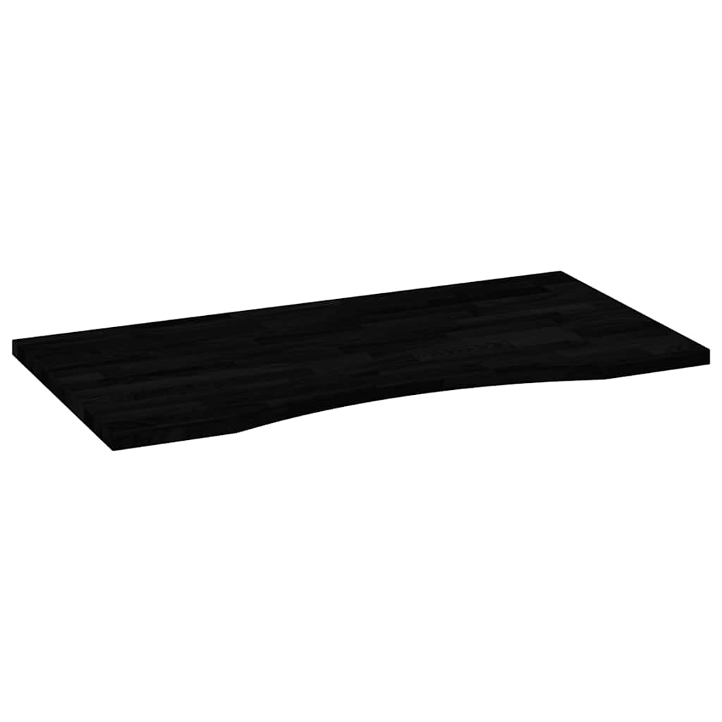 Schreibtischplatte Unbehandelt 80x50x2,5 cm Massivholz Eiche