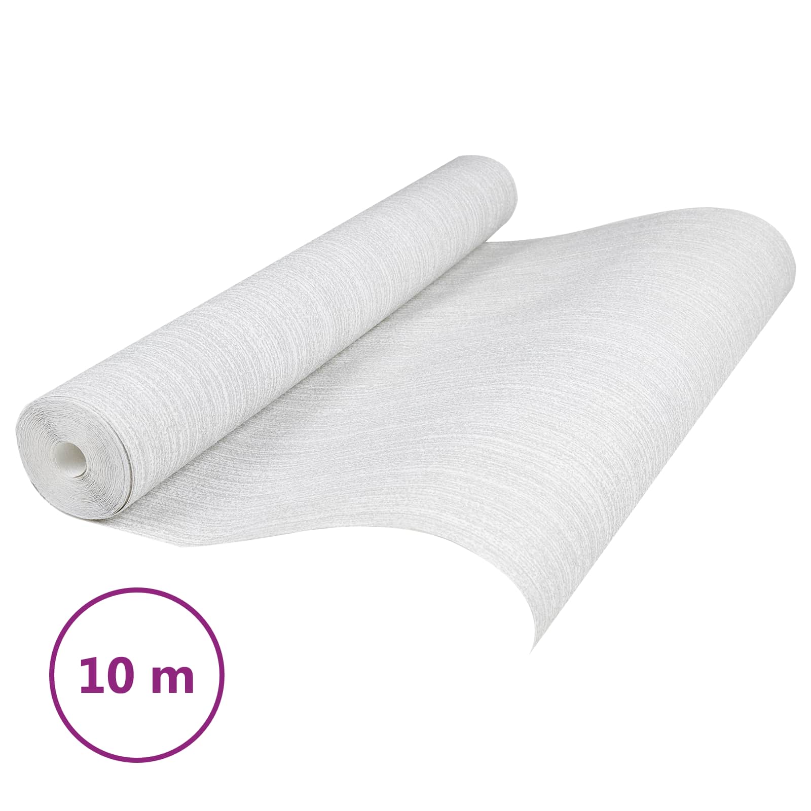 3D Solid Tapete Gestreift Grau 10 x 0,53 m Vliesstoff