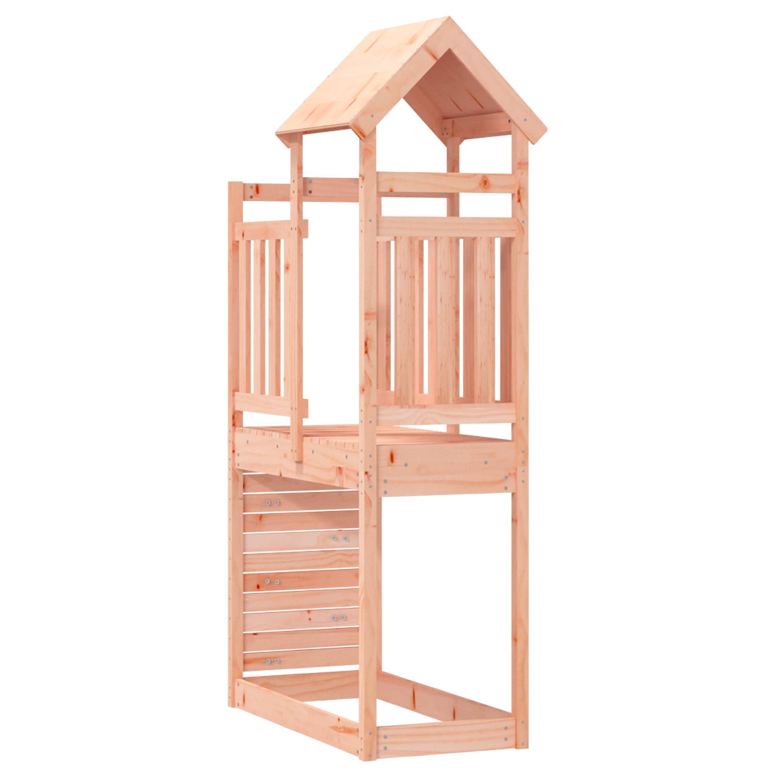 Spielturm Braun 53 x 110,5 x 214 cm Massives Kiefernholz