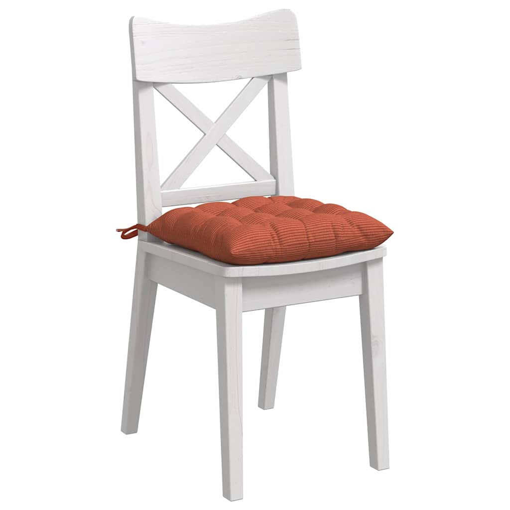 Sitzkissen 4 pcs Hellgrau 40 x 40 x 6 cm Cordstoff
