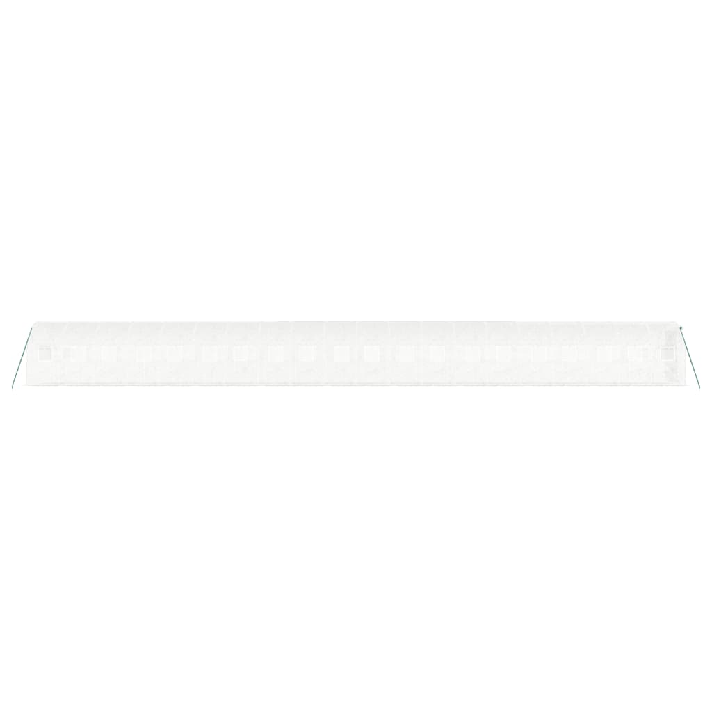 Gewächshaus mit Stahlrahmen Weiß 8 m² 4x2x2 m