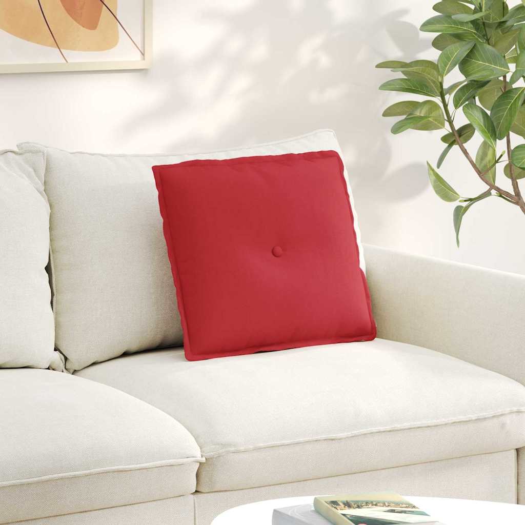 Rückenkissen Hellgrau 50 x 19 x 45 cm Stoff