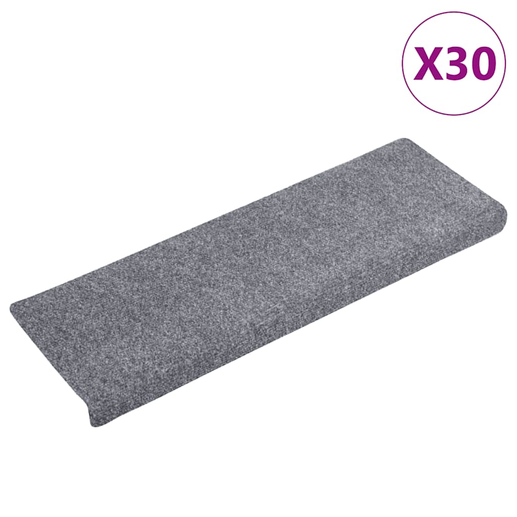 Stufenmatten Selbstklebend 15 Stk. 65x21x4 cm Hellbraun Rechteckiger Rand