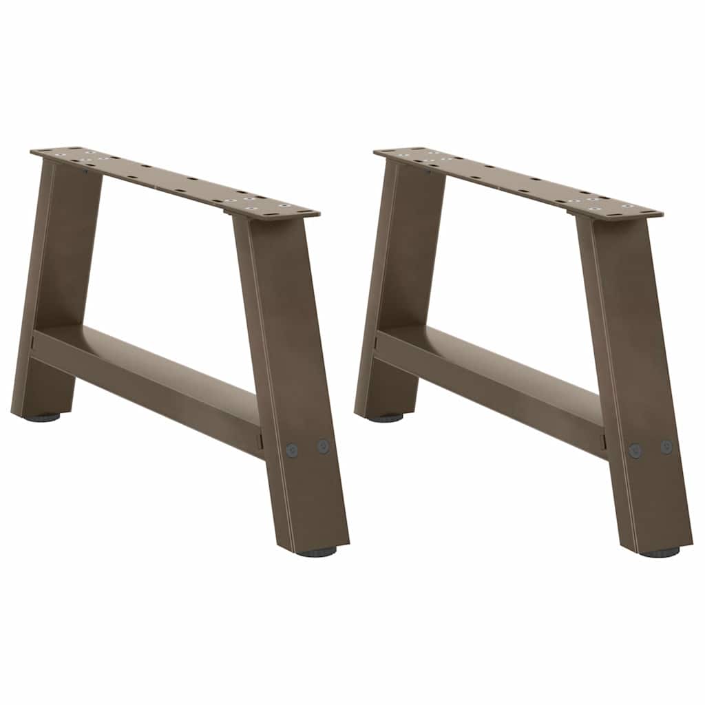 Couchtischbeine A-Form 2 Stk. 30x(30-31) cm Stahl