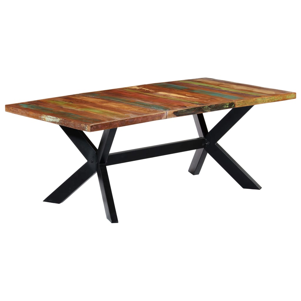 Esstisch Massivholz Mango und Stahlgestell 180 cm
