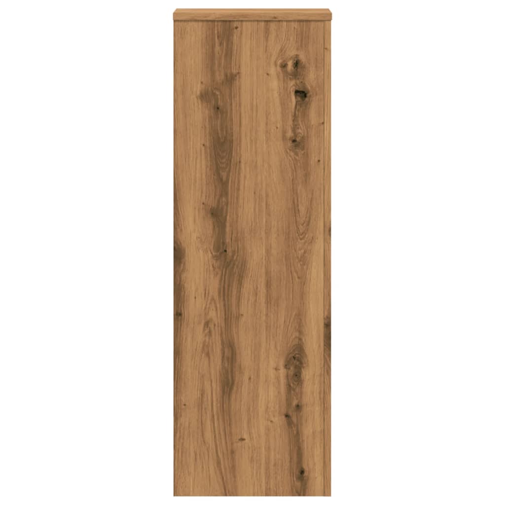 Pflanzenständer 2 Stk. Weiß 33x33x100 cm Holzwerkstoff