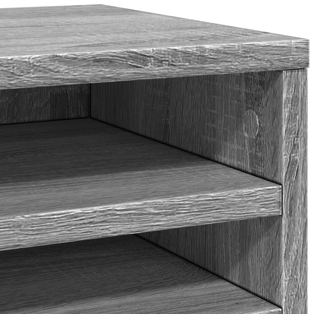 Schreibtisch-Organizer Weiß 36x26x29,5 cm Holzwerkstoff