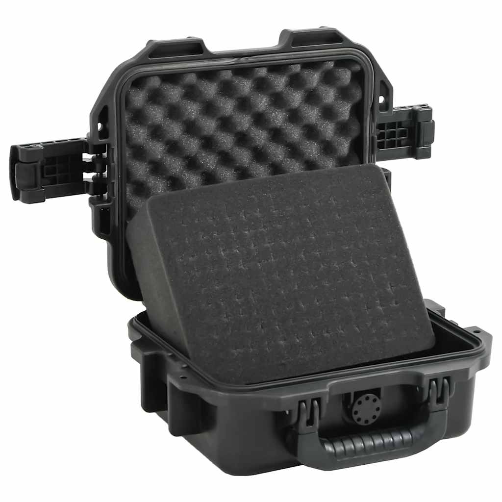 Koffer für Flugreise Tragbar Schwarz 46,5x21,5x17,5 cm PP