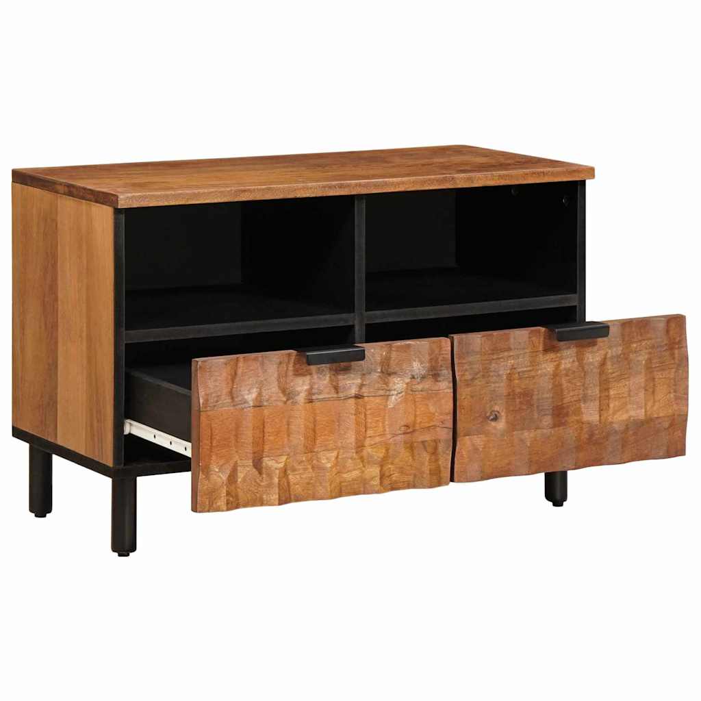 TV-Schränk Weiße gewaschene Oberfläche 70 x 33 x 46 cm