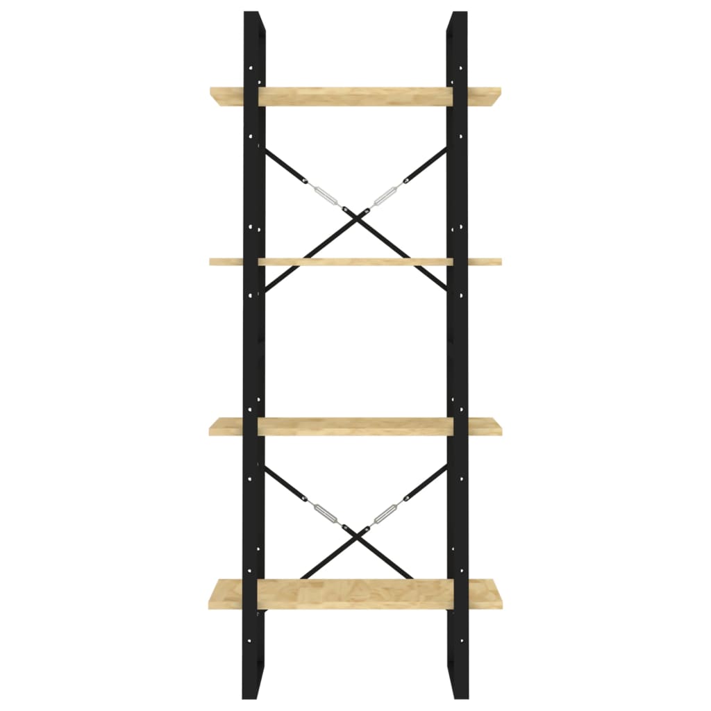 Bücherregal 2 Fächer Weiß 60x30x70 cm Holzwerkstoff