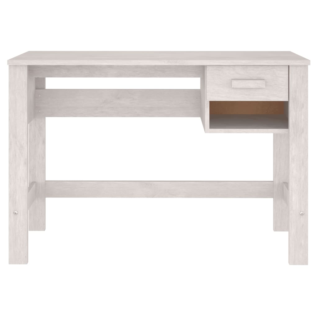 Schreibtisch HAMAR Honigbraun 110x40x75 cm Massivholz Kiefer