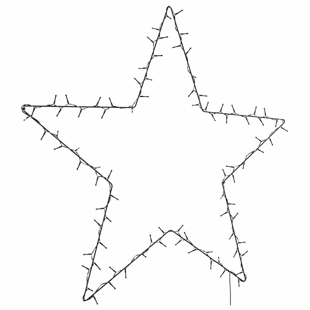 Weihnachtssterne mit Erdspießen 3 Stk. 50 LEDs 29 cm