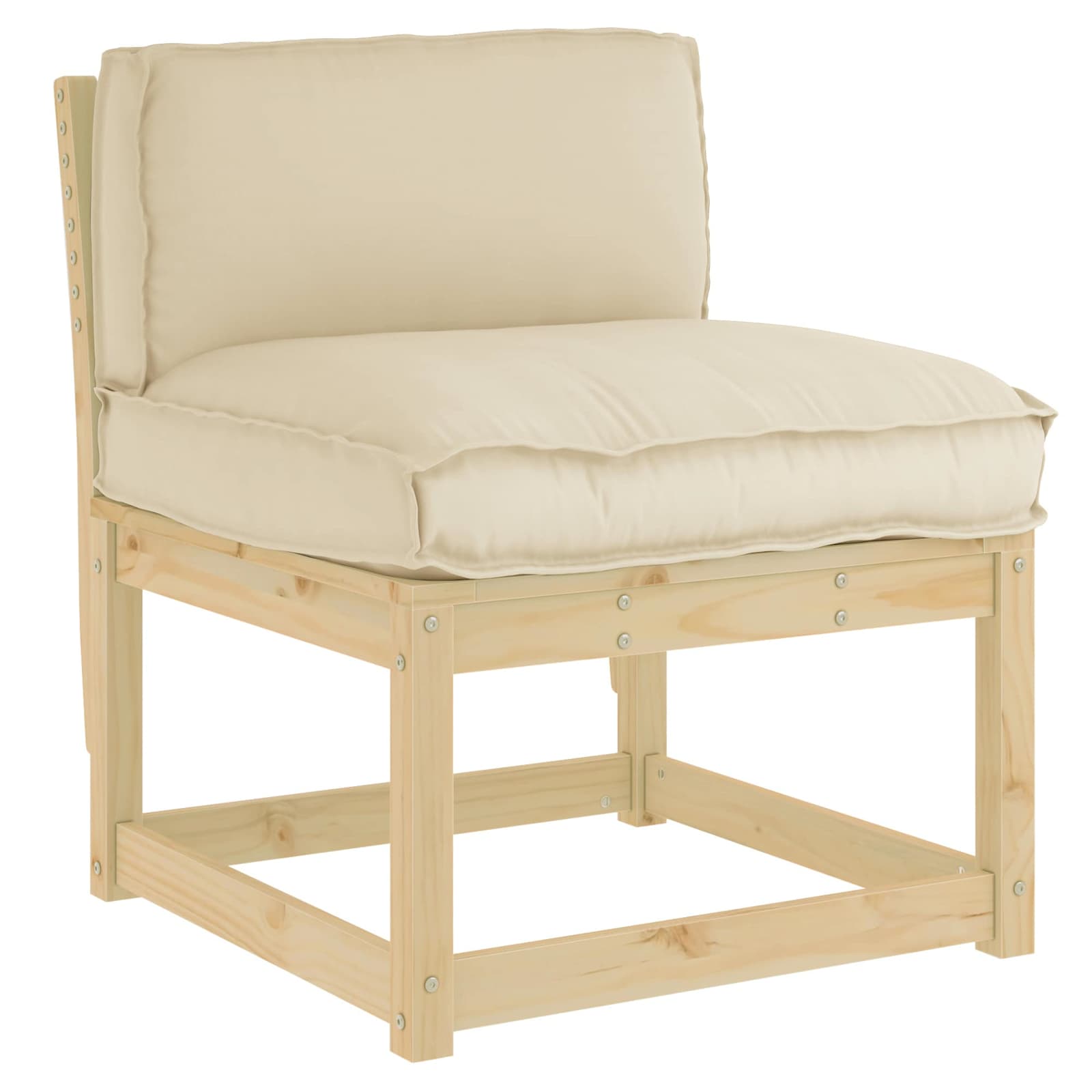 Kissen Anthrazit 70 x 40 x 12 cm Oxford-Stoff