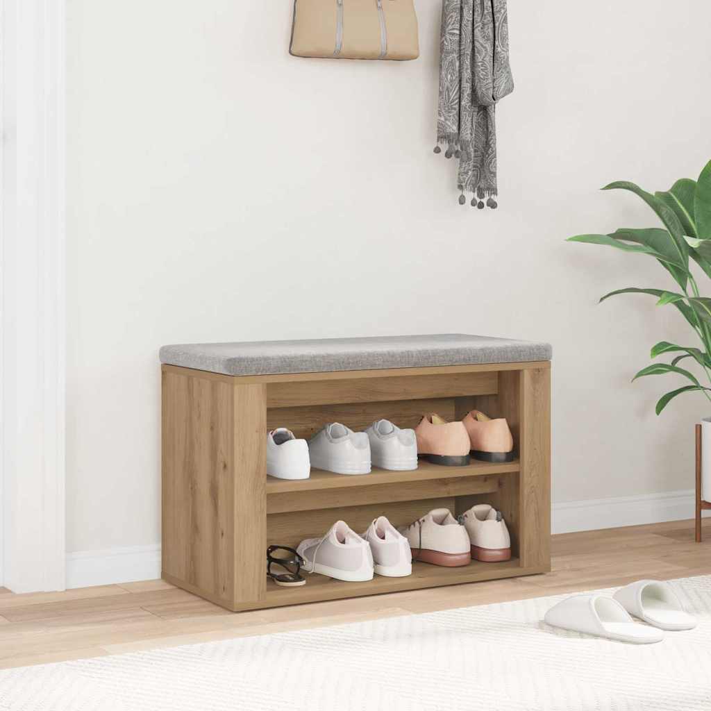 Schuhregal Weiß 75x35x45 cm Holzwerkstoff