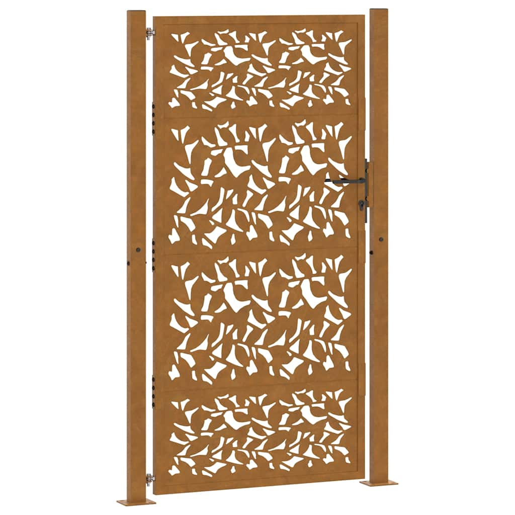 Gartentor Schwarz 100x100 cm Stahl Lichtdesign