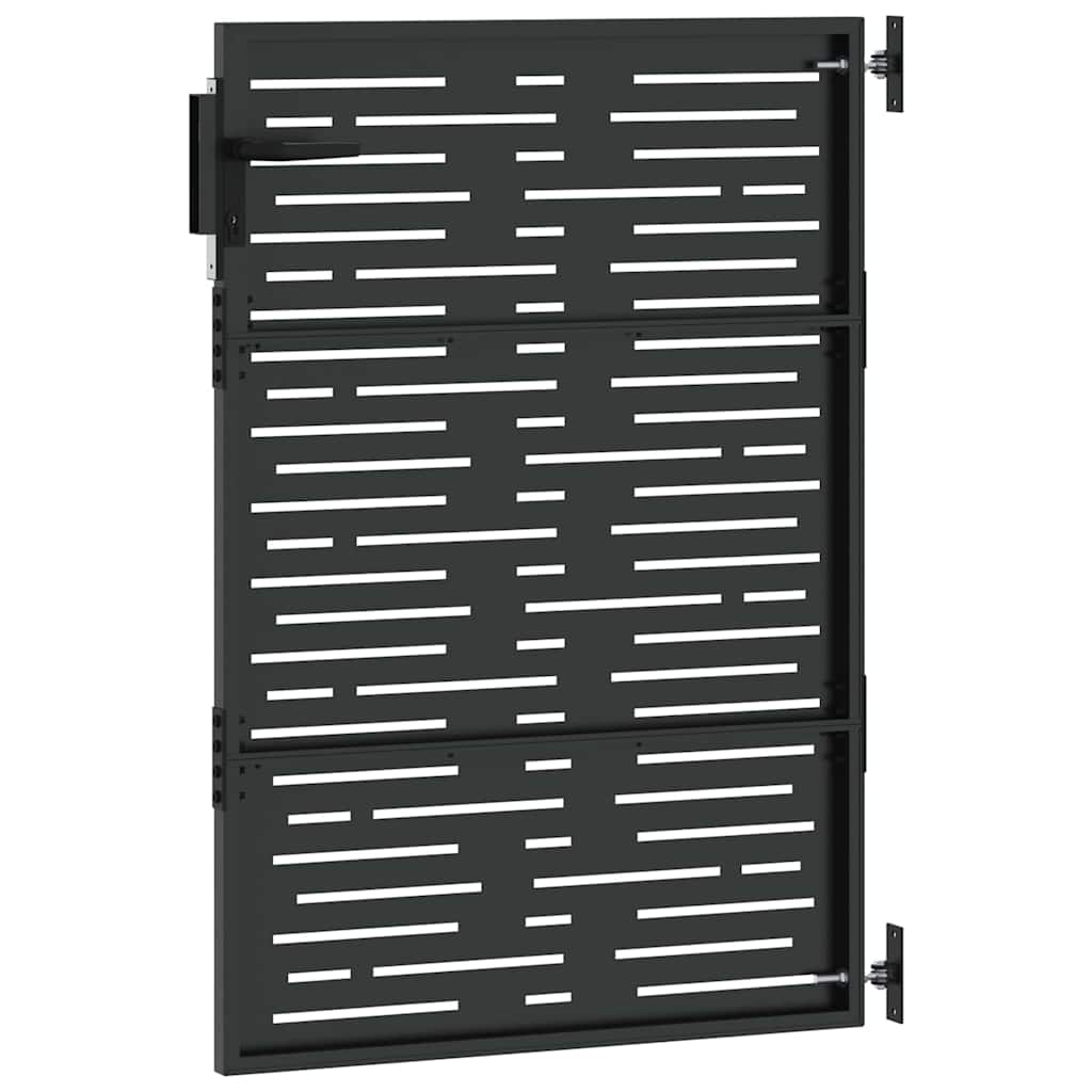 Gartentor 85x75 cm Cortenstahl Quadratisches Design
