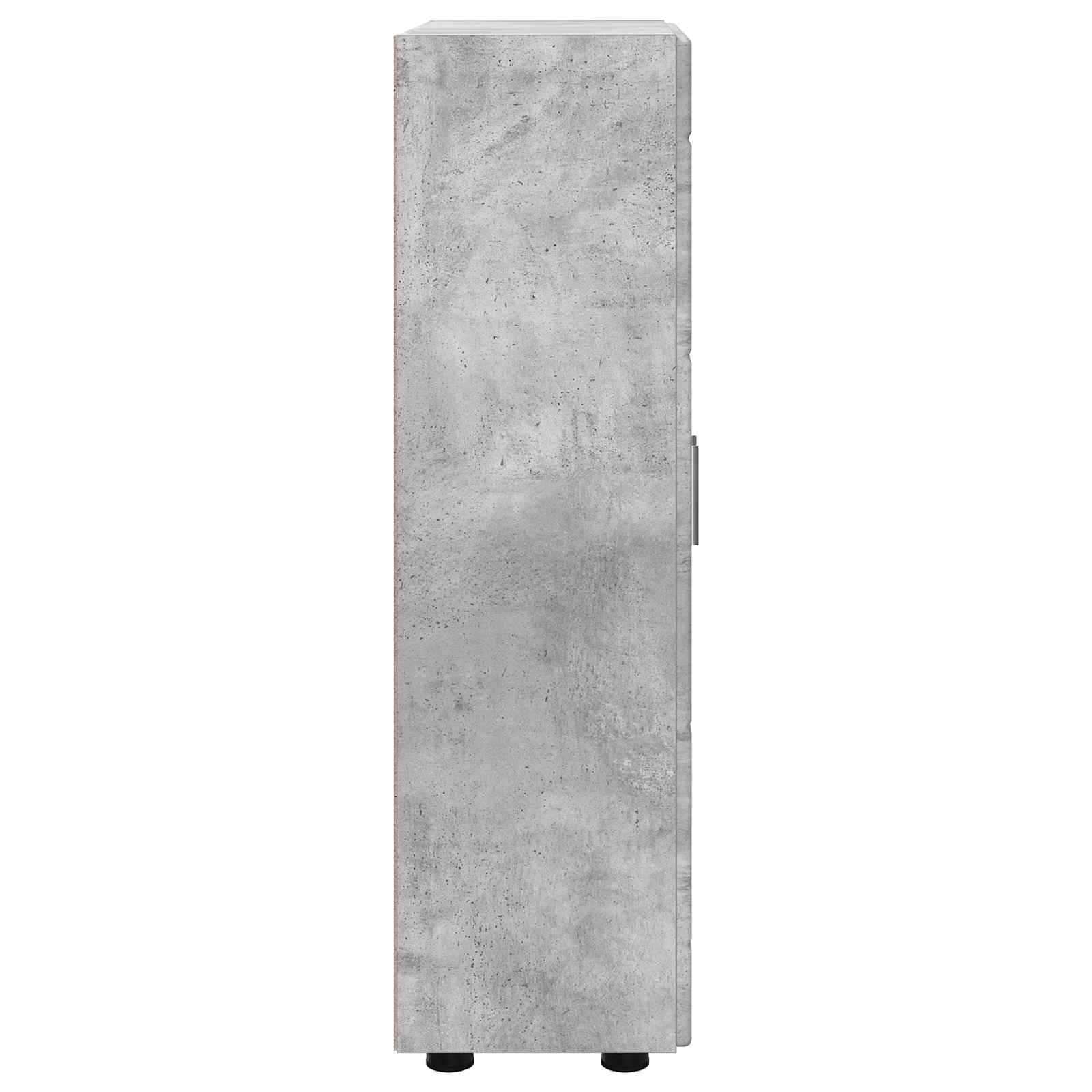 Highboard mit Regal FLORIN Weiß 60 x 35 x 182 cm Holzwerkstoff