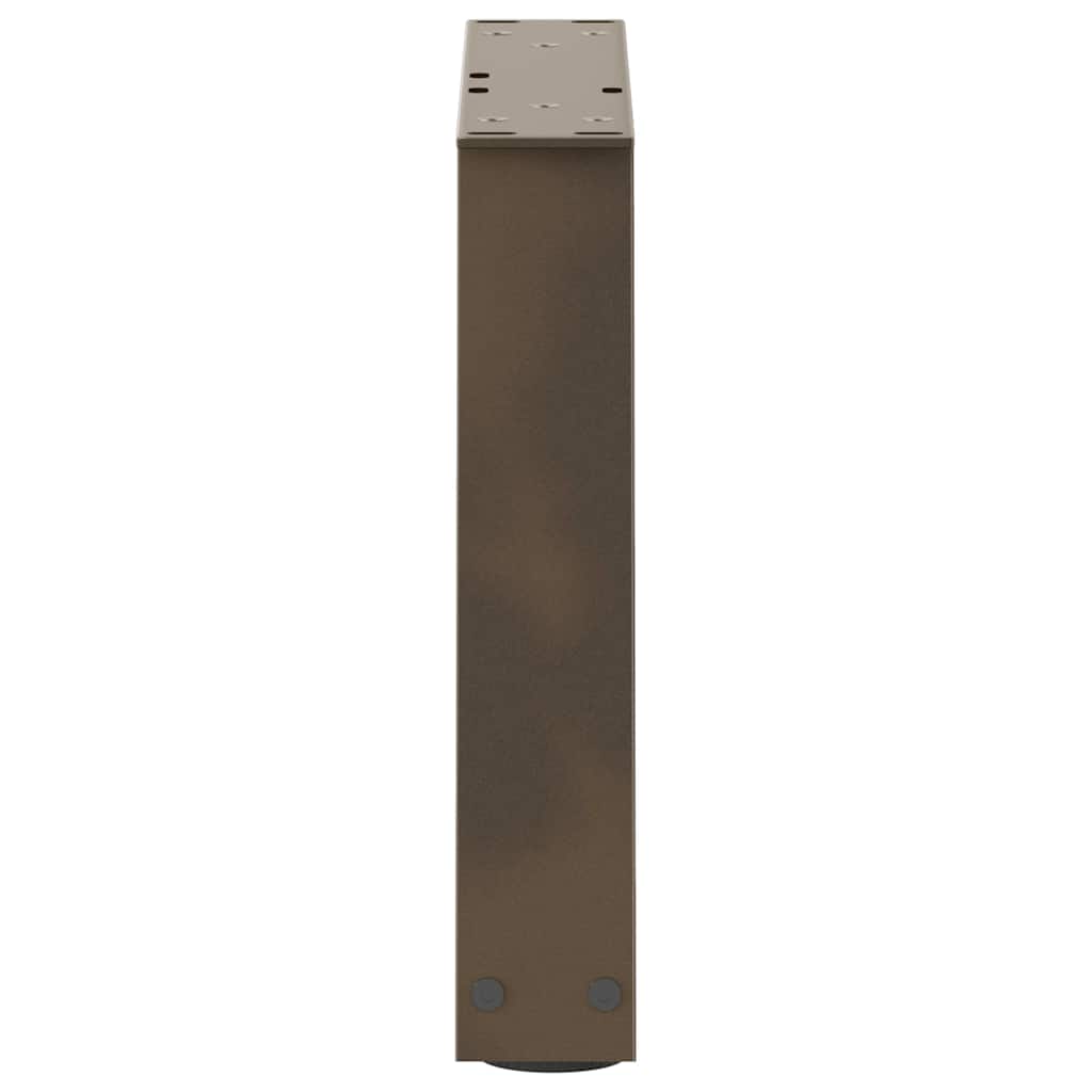Couchtischbeine V-Form 2 Stück Schwarz 30x(30-31,3) cm Stahl
