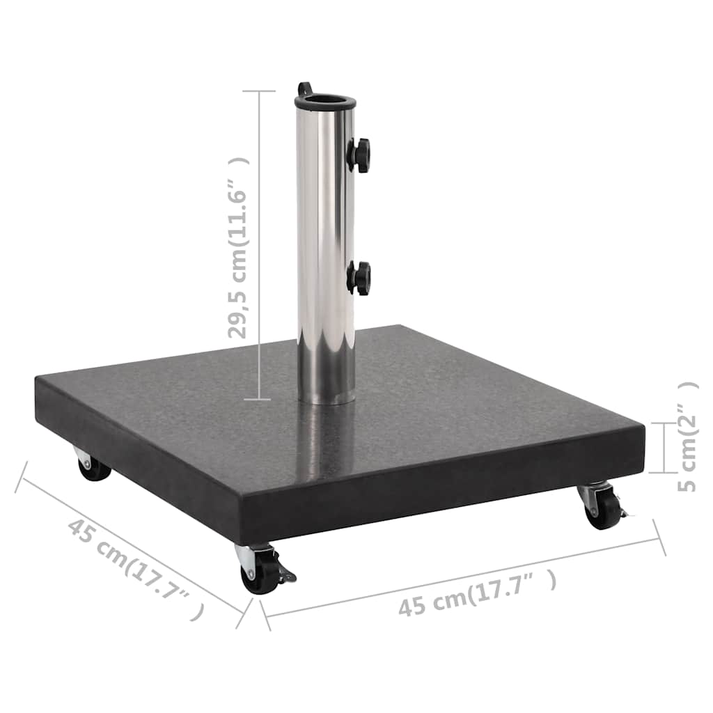 Sonnenschirmständer Granit 30 kg Quadrat Grau