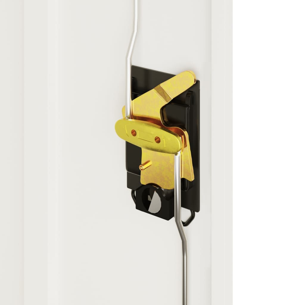 Aktenschrank mit 2 Türen Grau 90 cm Stahl
