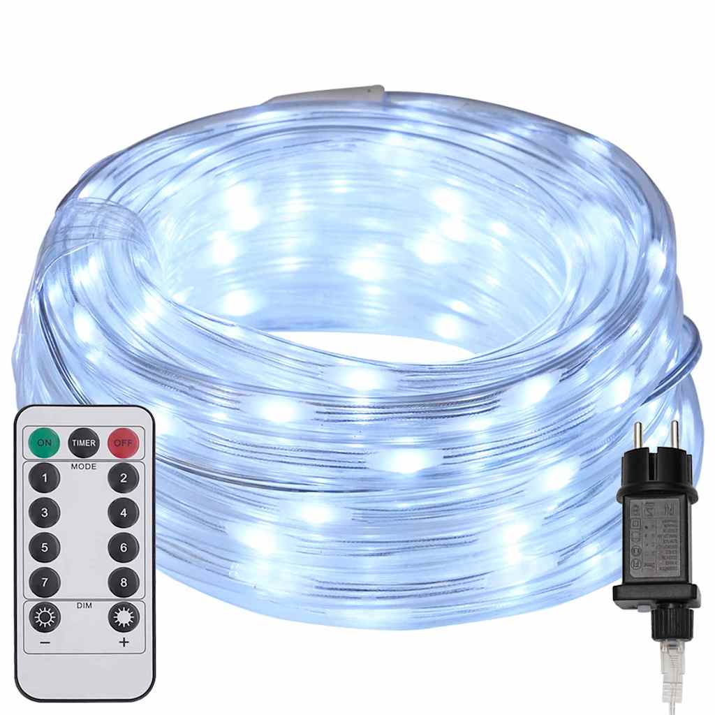 Lichtseil mit 120 LEDs Warmes Weiß 5 m PVC