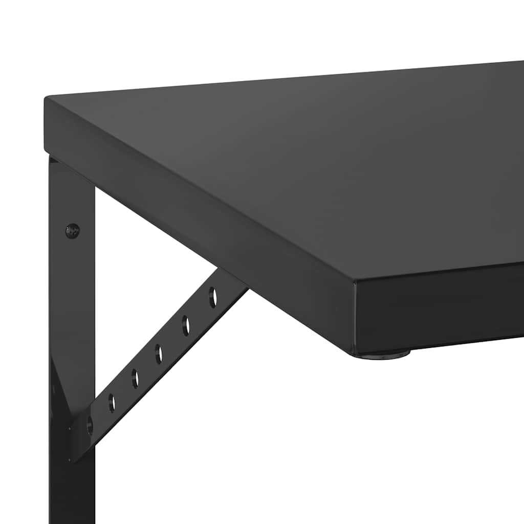 Wandregale 2 Stk. 100x40 cm Silbern Edelstahl