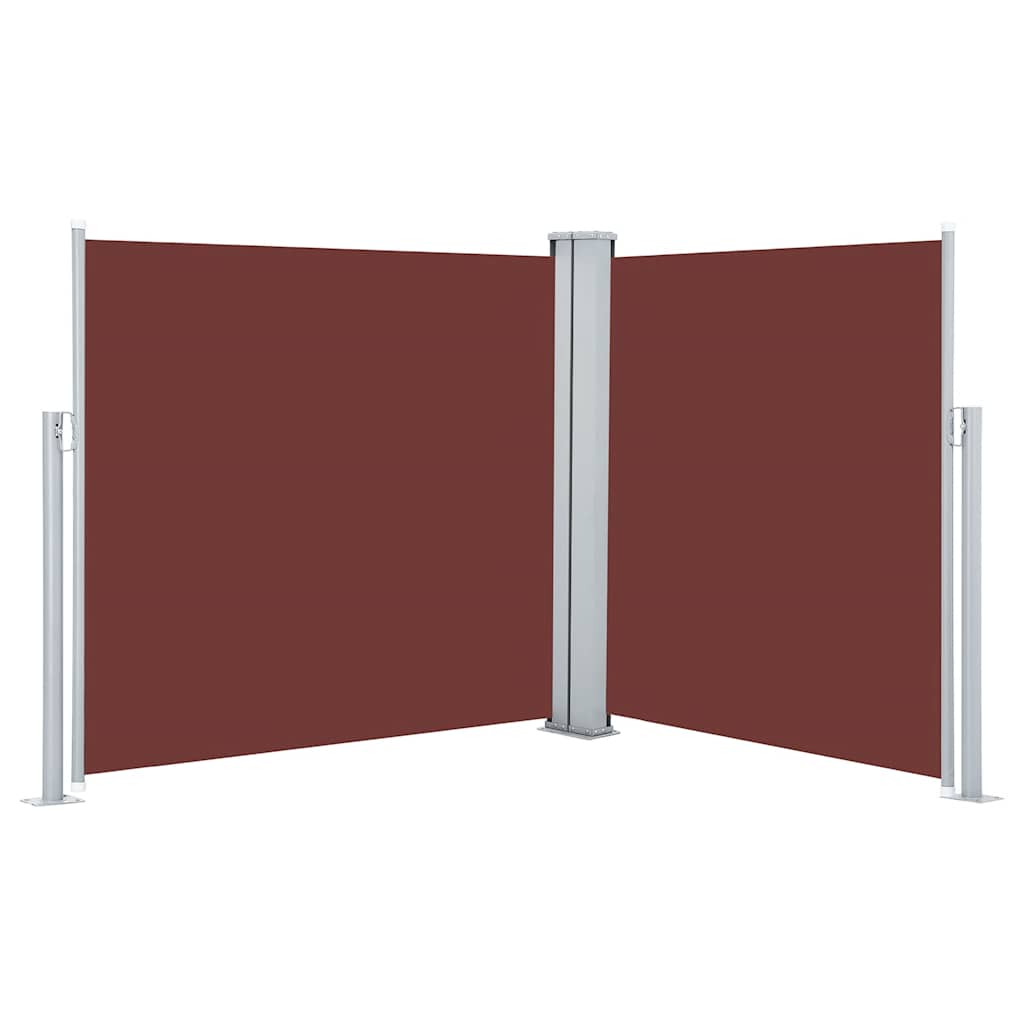 Ausziehbare Seitenmarkise 160×600 cm Braun
