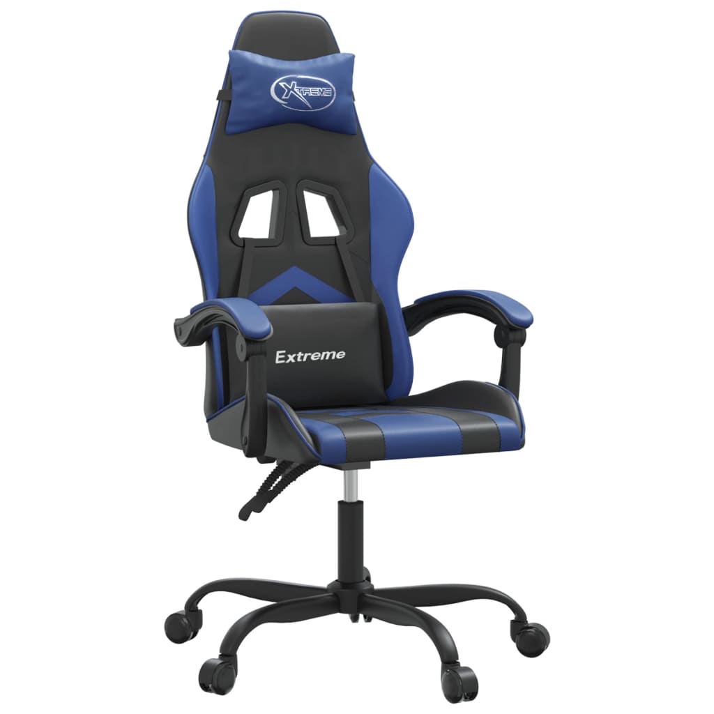 Gaming-Stuhl Drehbar Schwarz und Rot Kunstleder