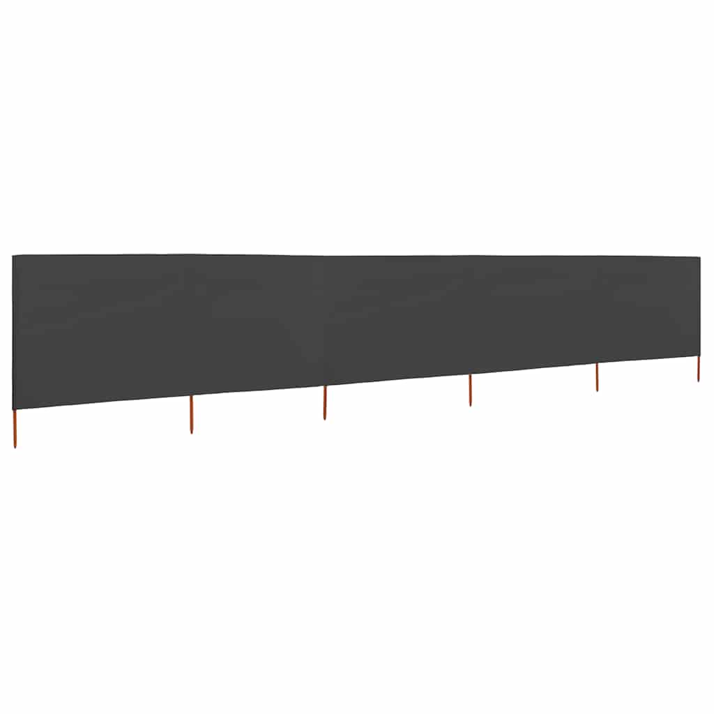 3-teiliges Windschutzgewebe 400 x 120 cm Weiß